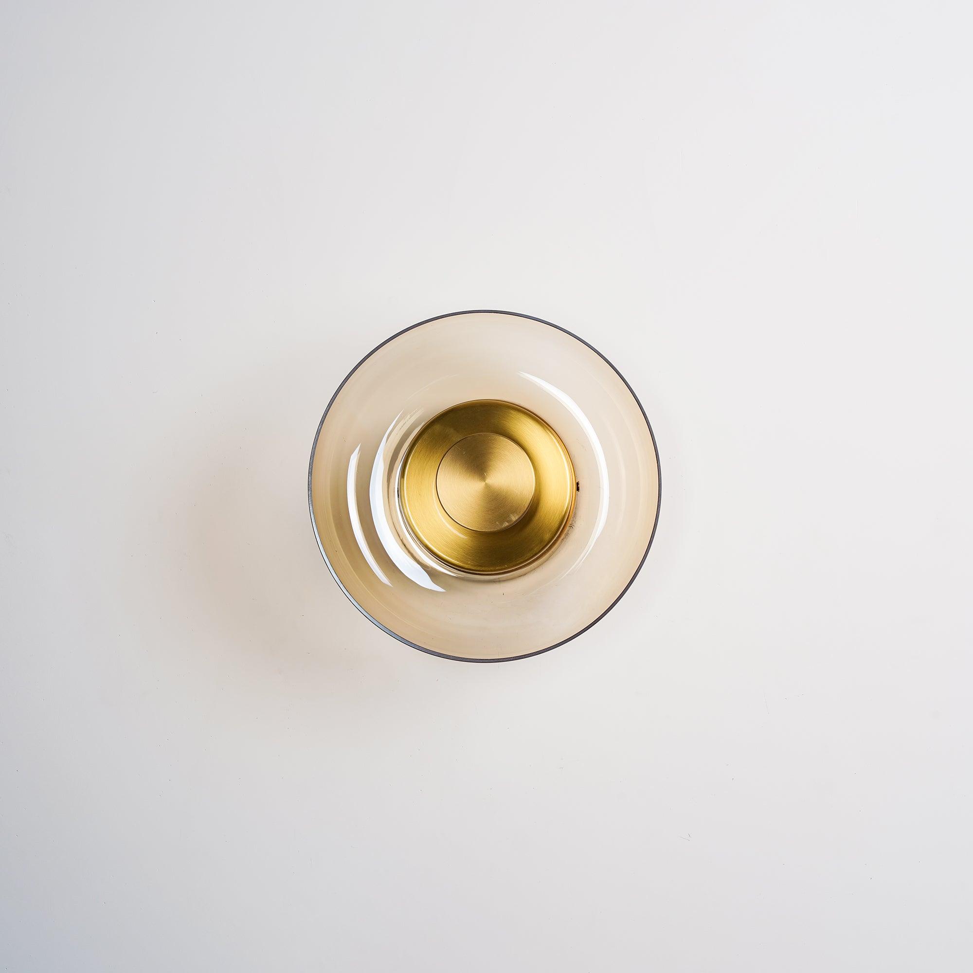 Glimmera rund væglampe — 9″ diameter, slankt design
