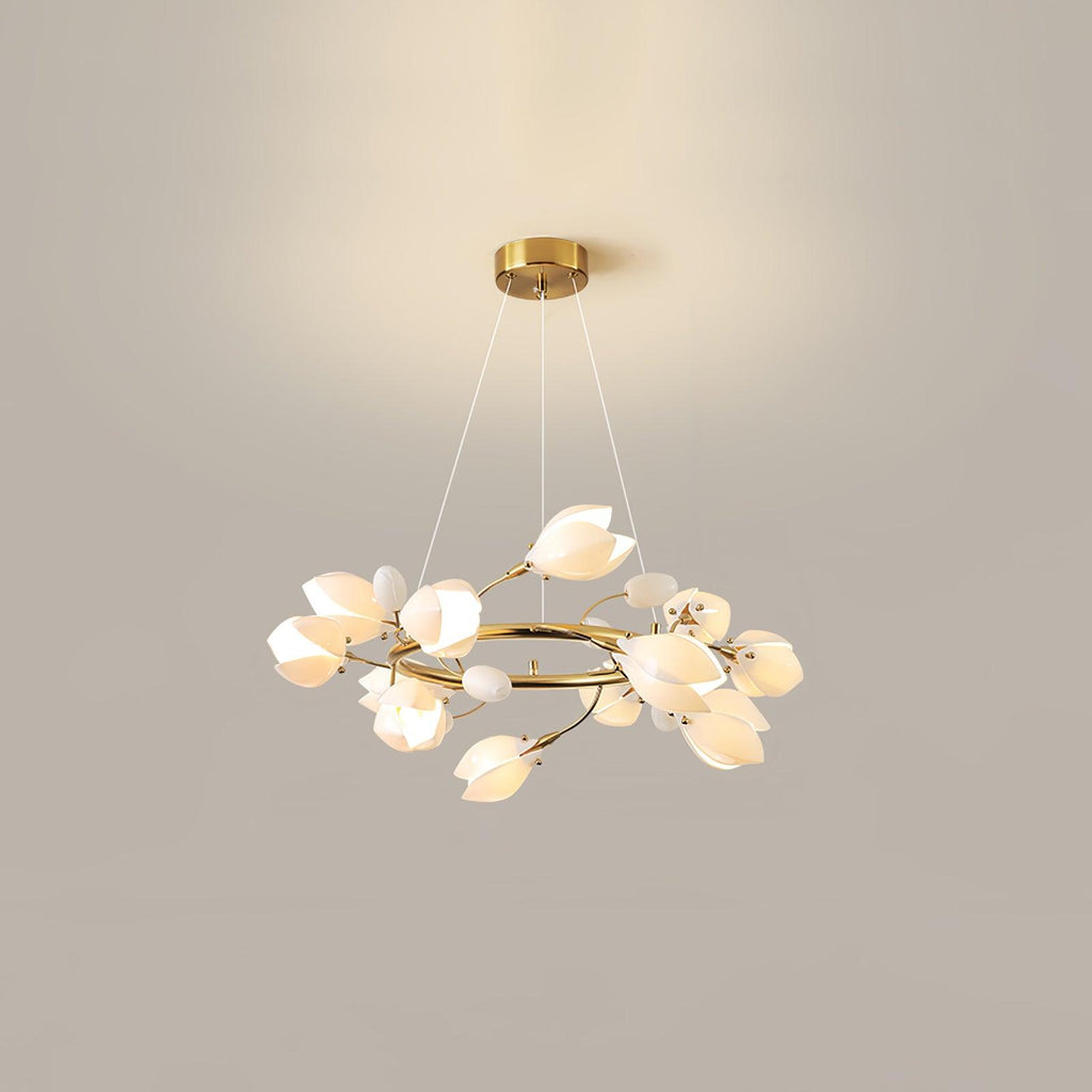 Porcelain Magnolia Chandelier - Vakkerlight