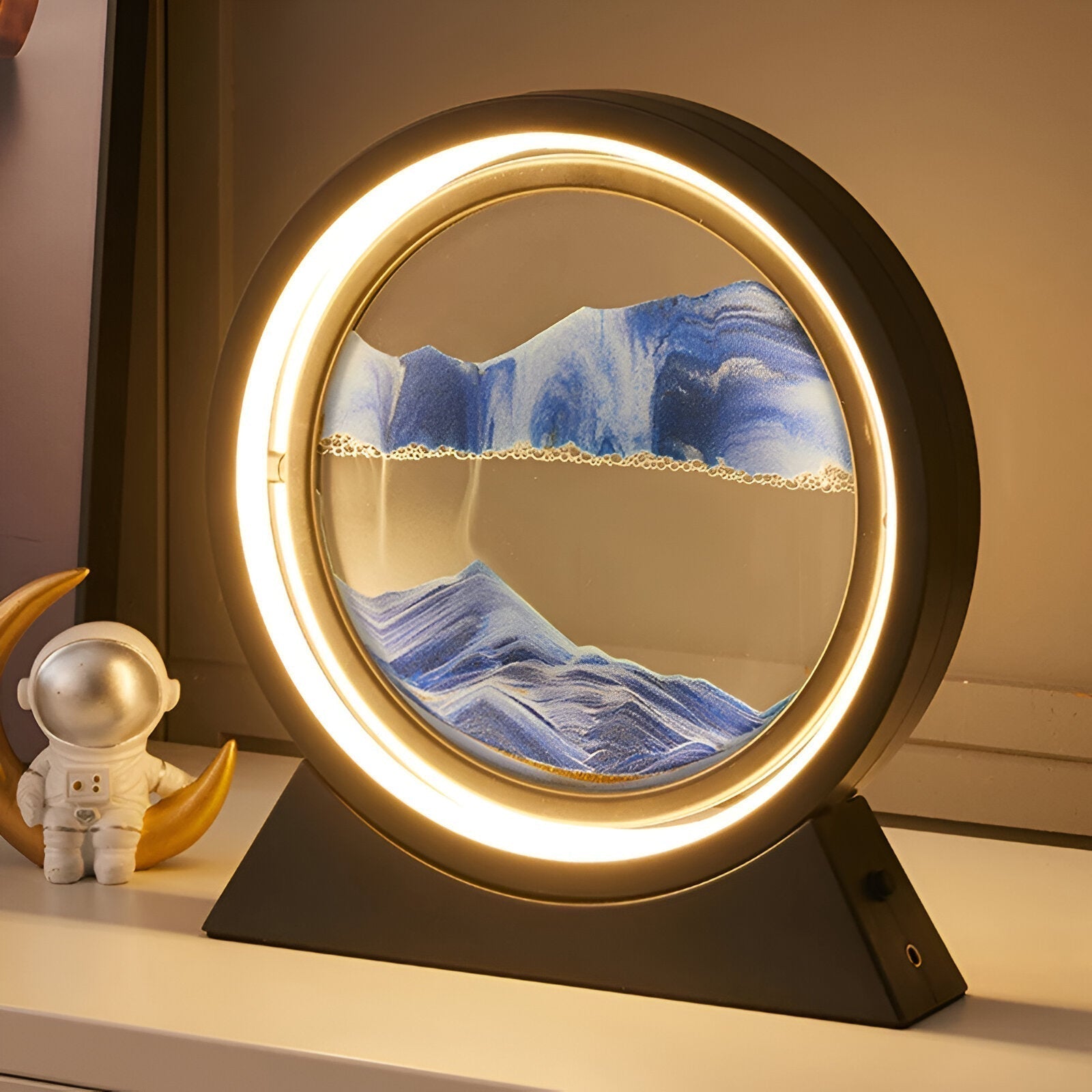 SandGlow – 动态LED沙画台灯