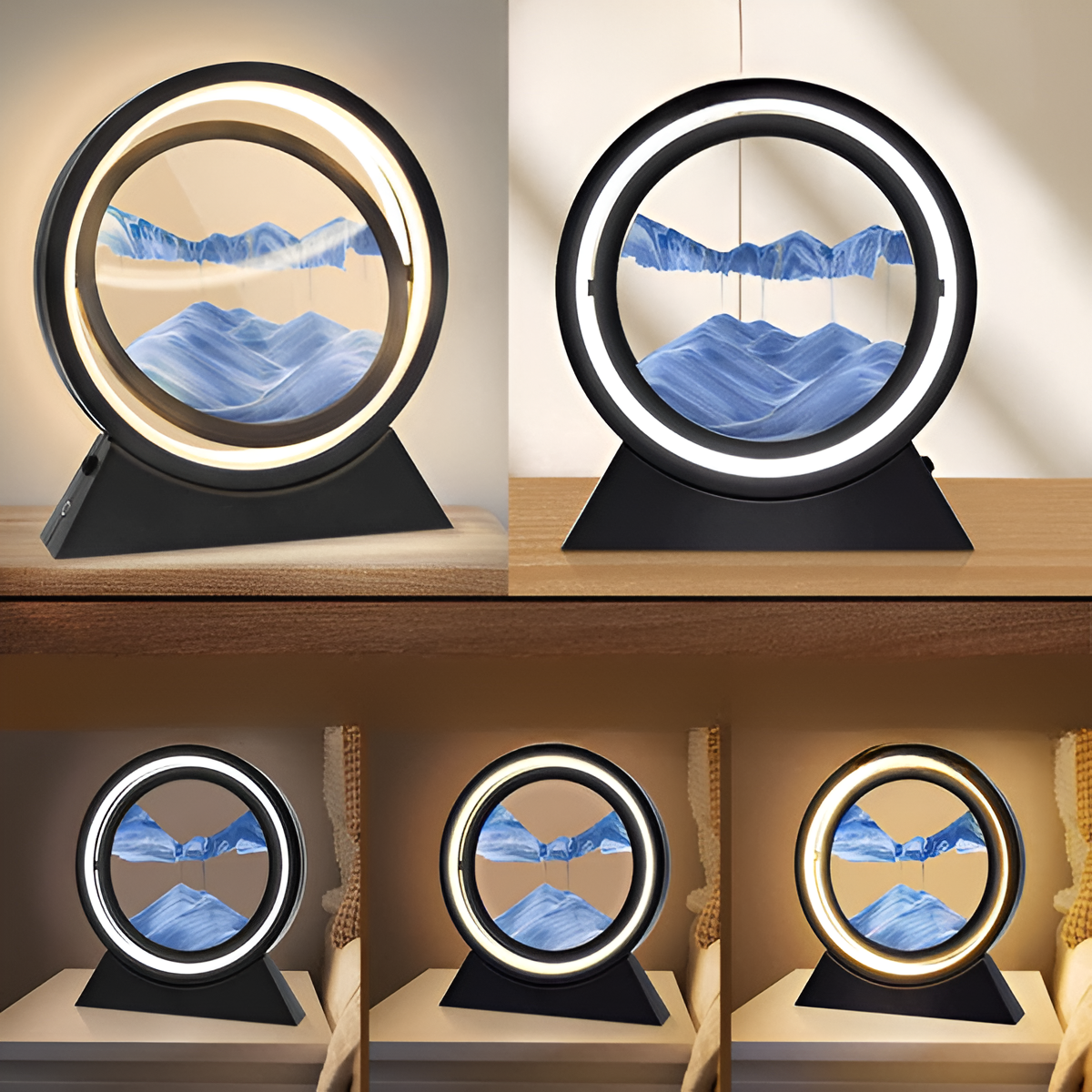 SandGlow – 动态LED沙画台灯