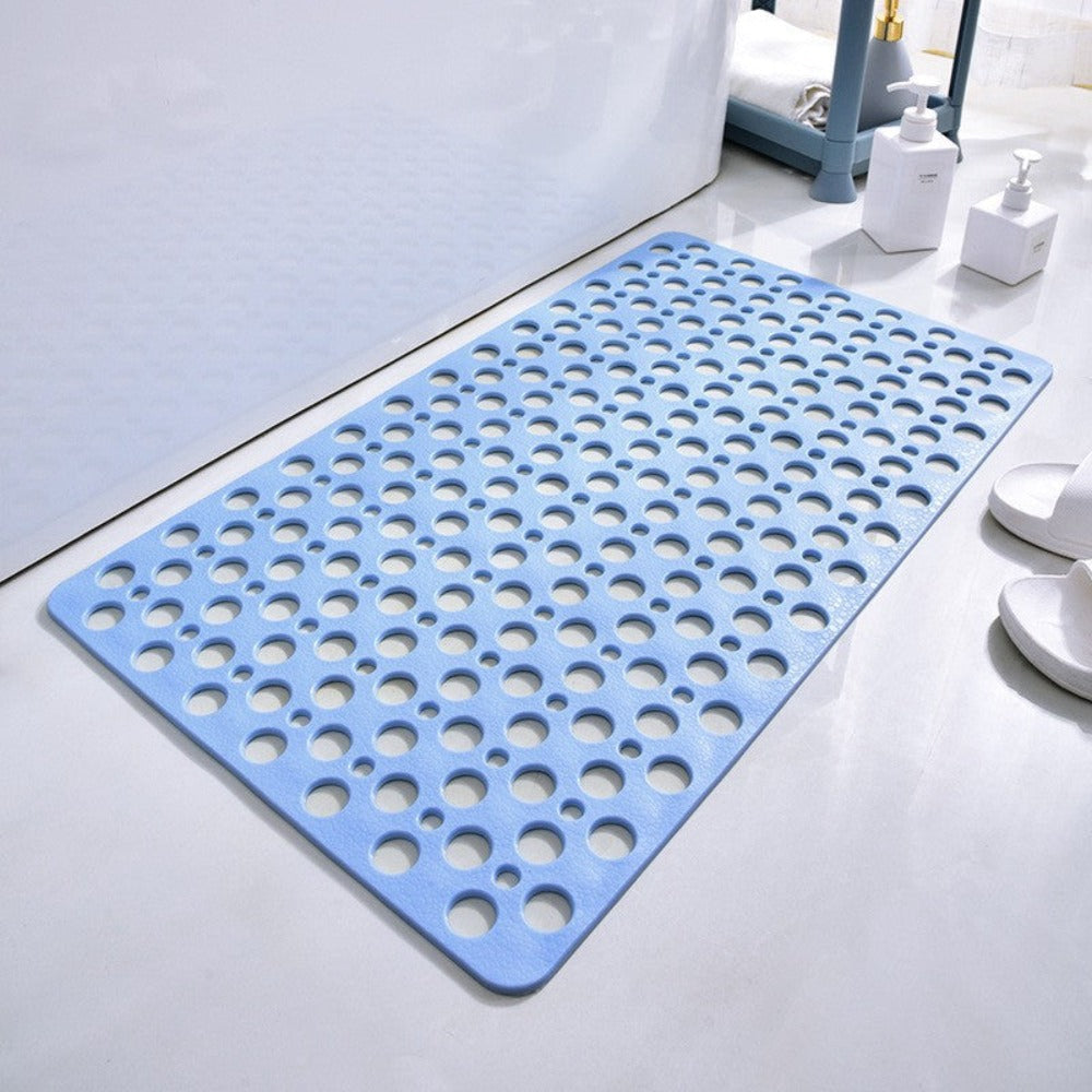 Anti-Slip Shower Mat With Suction Cups And Drainage