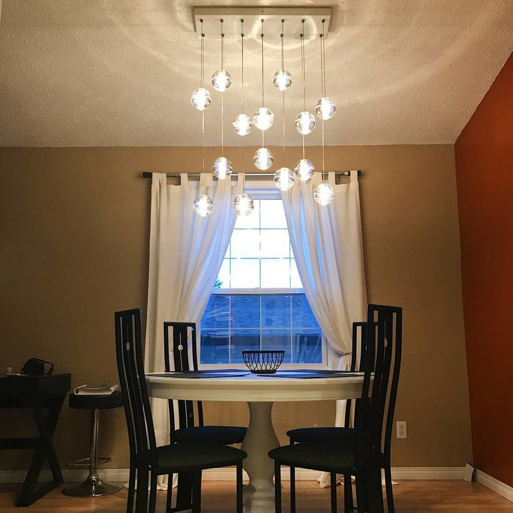 Crystal Bubble Ball Pendant Lamp
