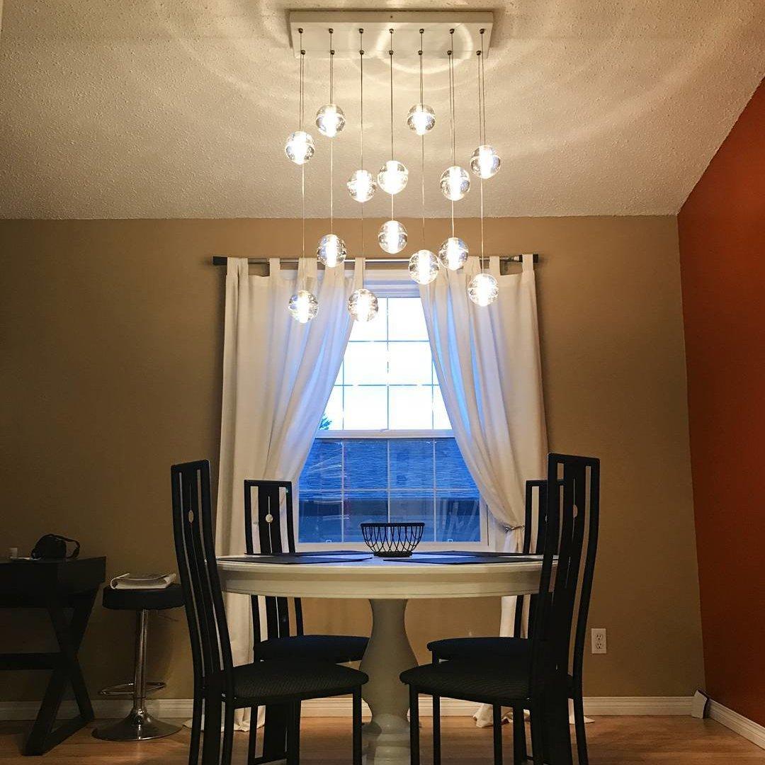 Crystal Bubble Ball Pendant Lamp