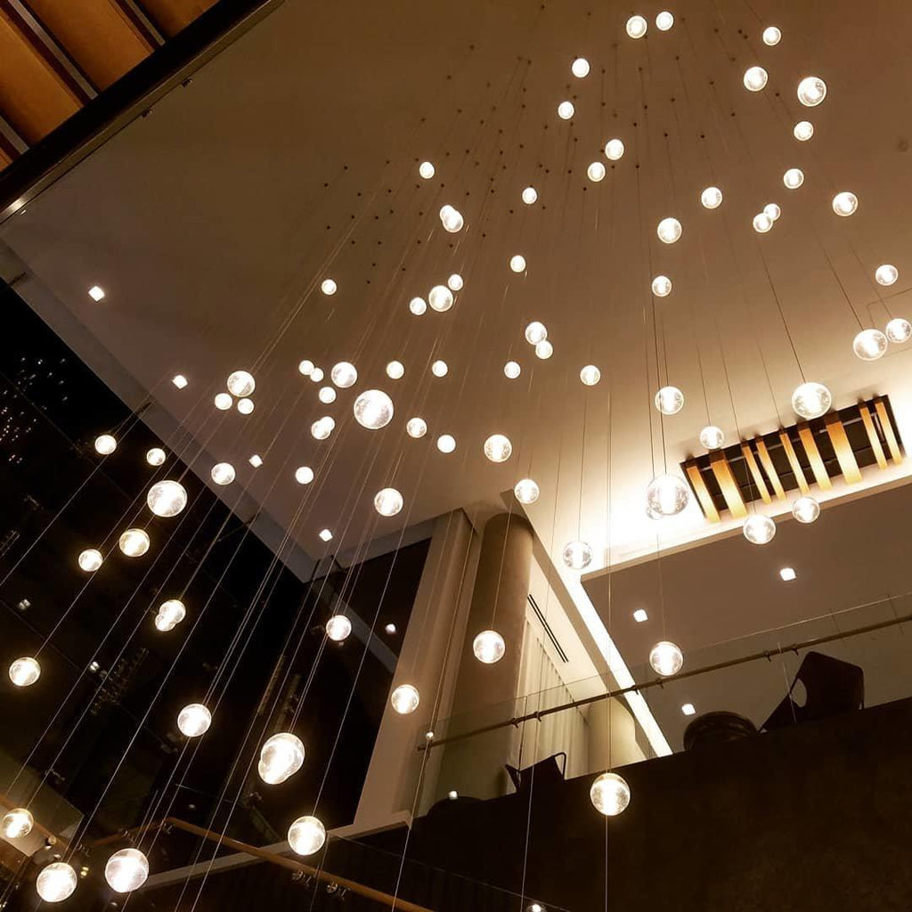 Crystal Bubble Ball Pendant Lamp