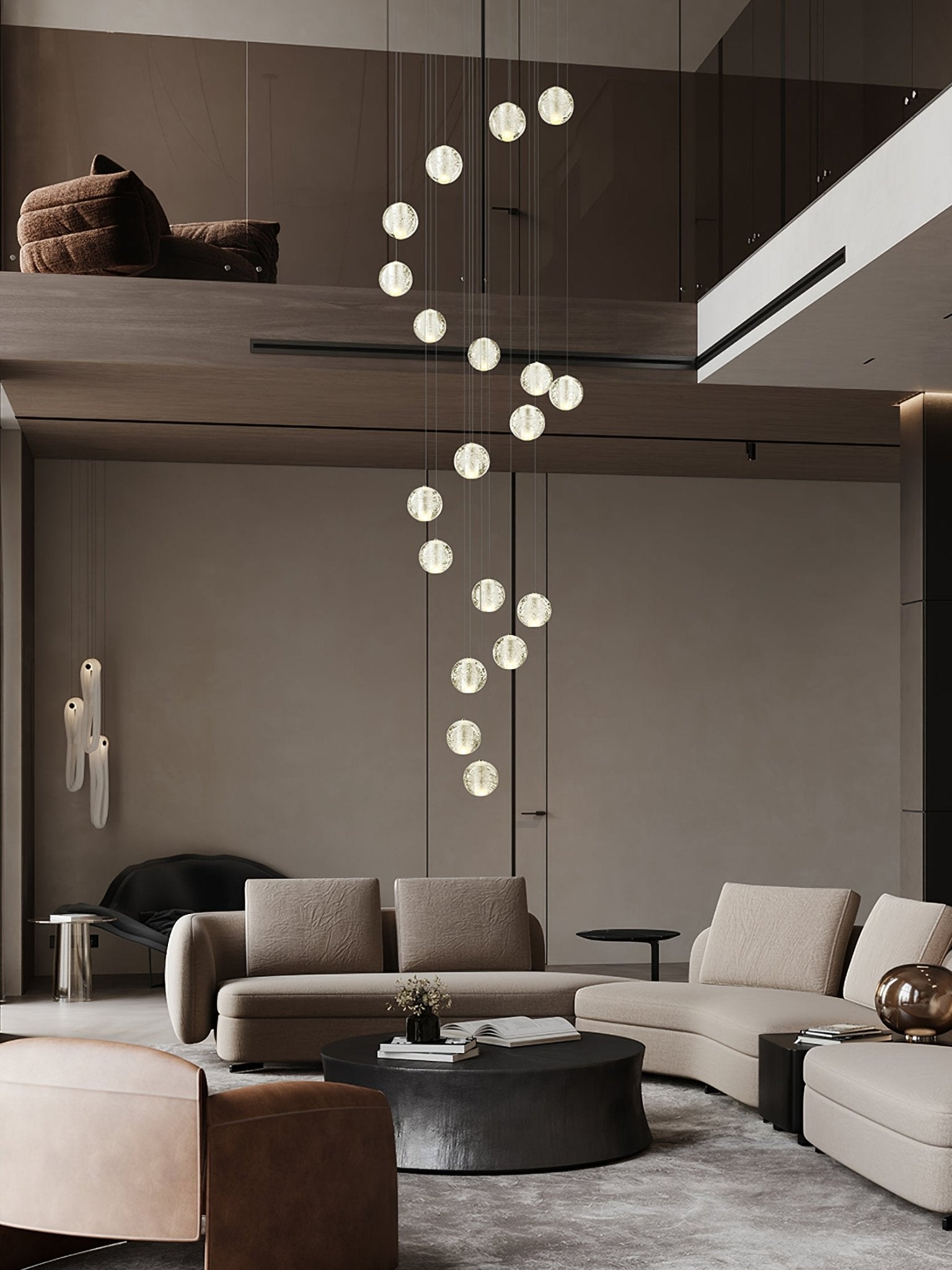 Crystal Bubble Ball Pendant Lamp