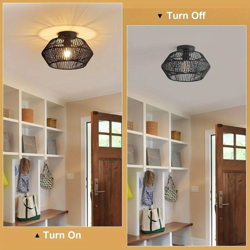 Maravelle håndlaget bohemsk pendellampe for varm stil