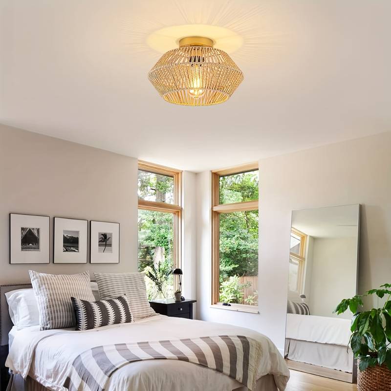 Maravelle håndlaget bohemsk pendellampe for varm stil