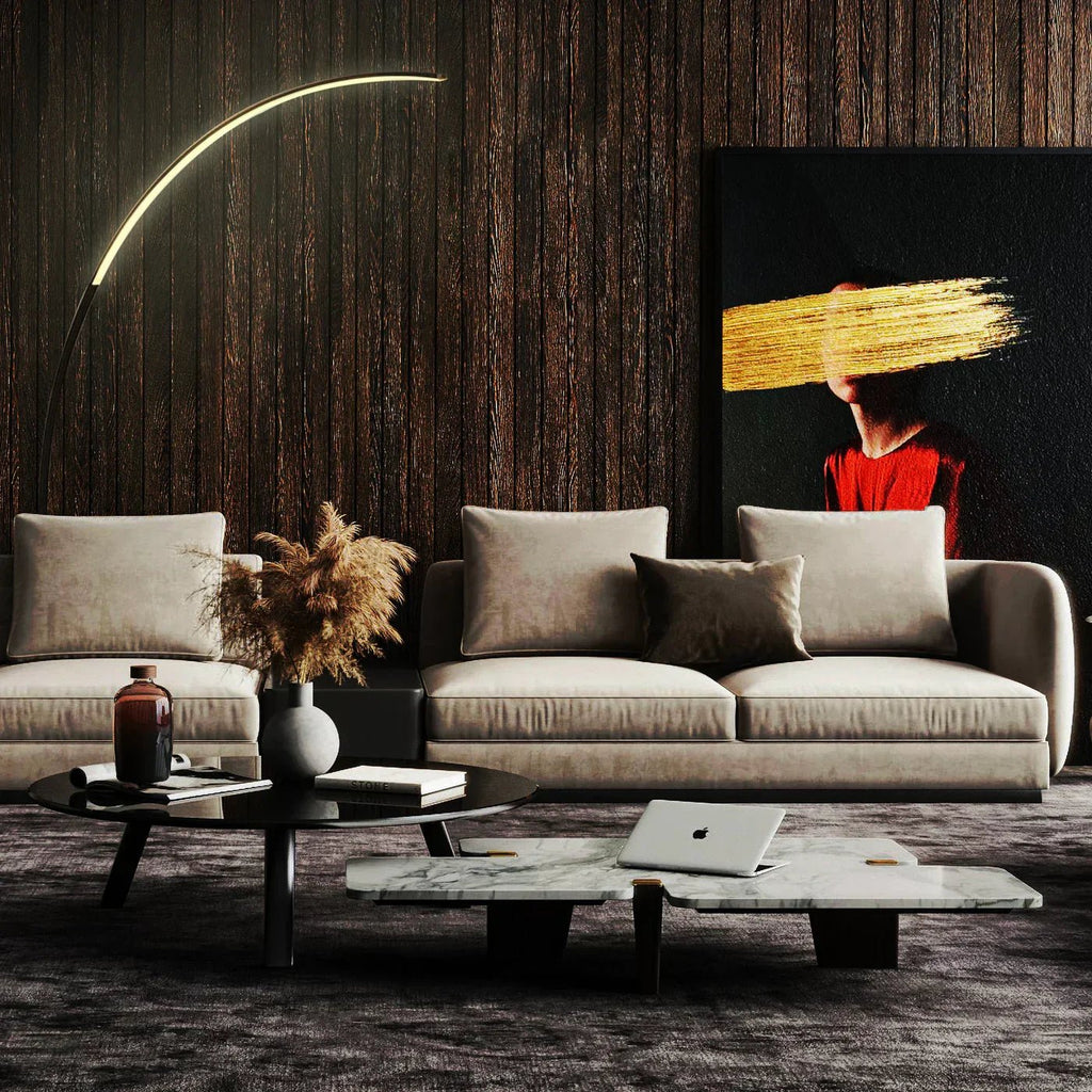 LuminArc stilfull buet RGB gulvlampe justerbar for hjemmet