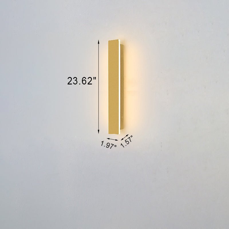 AurionGlow arany vízálló LED fali lámpa kültéri használatra