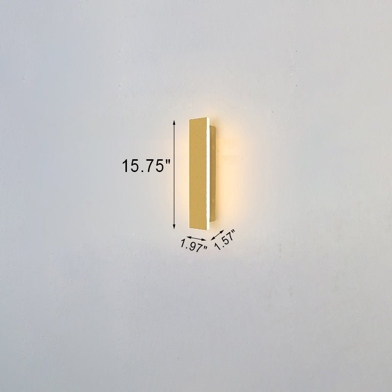 AurionGlow arany vízálló LED fali lámpa kültéri használatra