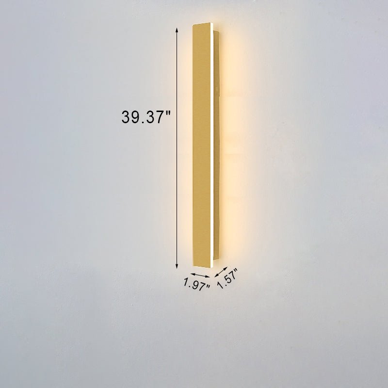 AurionGlow arany vízálló LED fali lámpa kültéri használatra