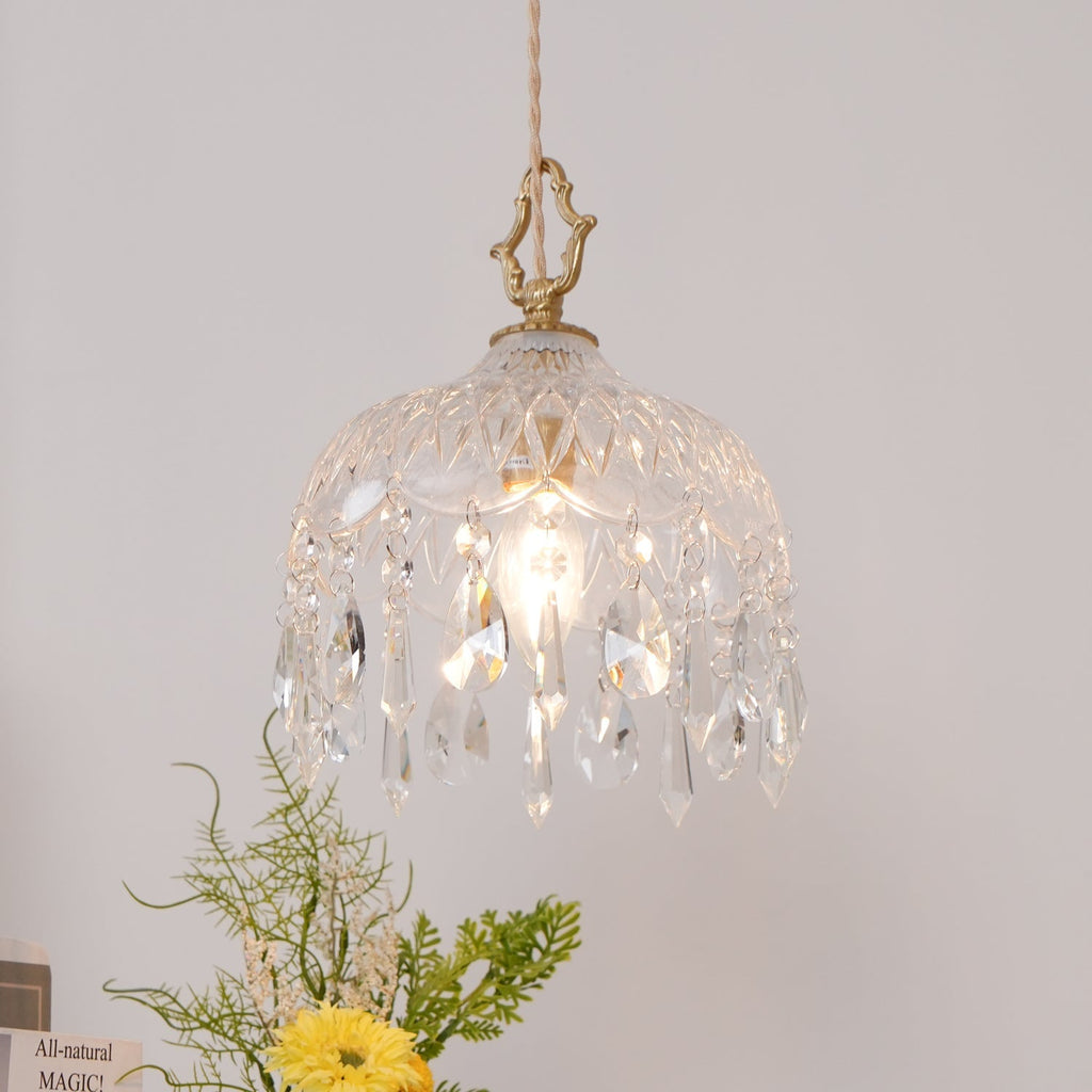 Wisząca lampa sufitowa w kształcie misy