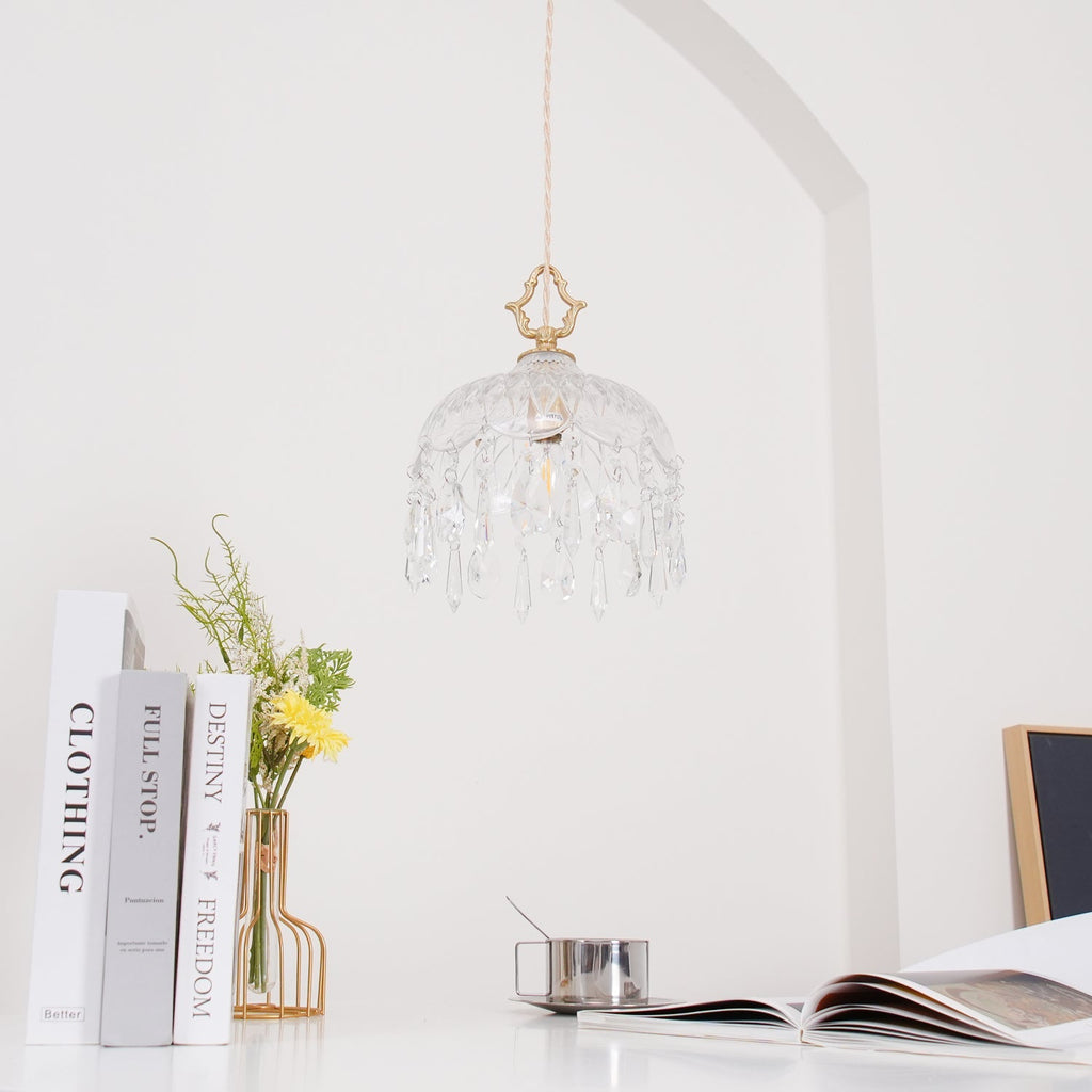 Wisząca lampa sufitowa w kształcie misy