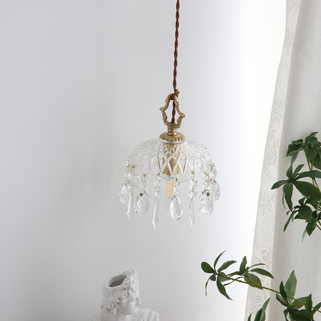 Wisząca lampa sufitowa w kształcie misy