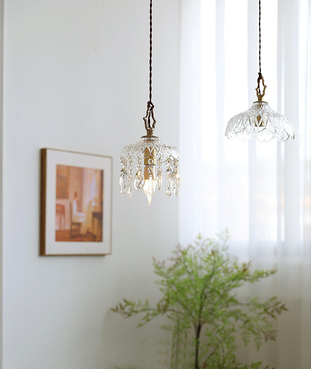 Wisząca lampa sufitowa w kształcie misy