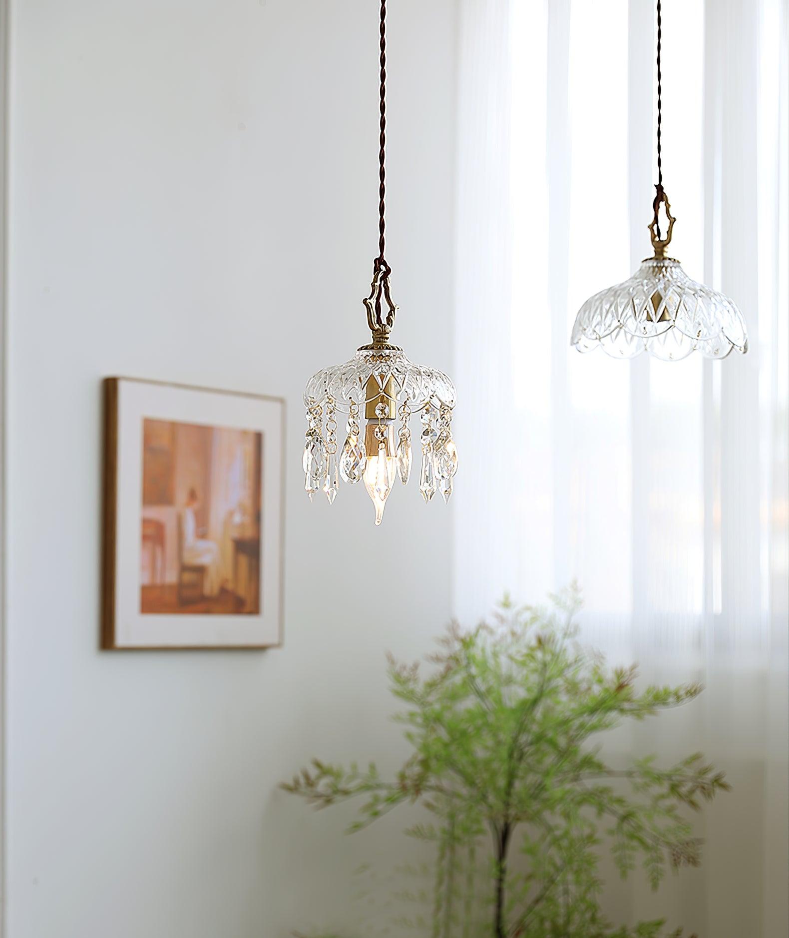 Wisząca lampa sufitowa w kształcie misy