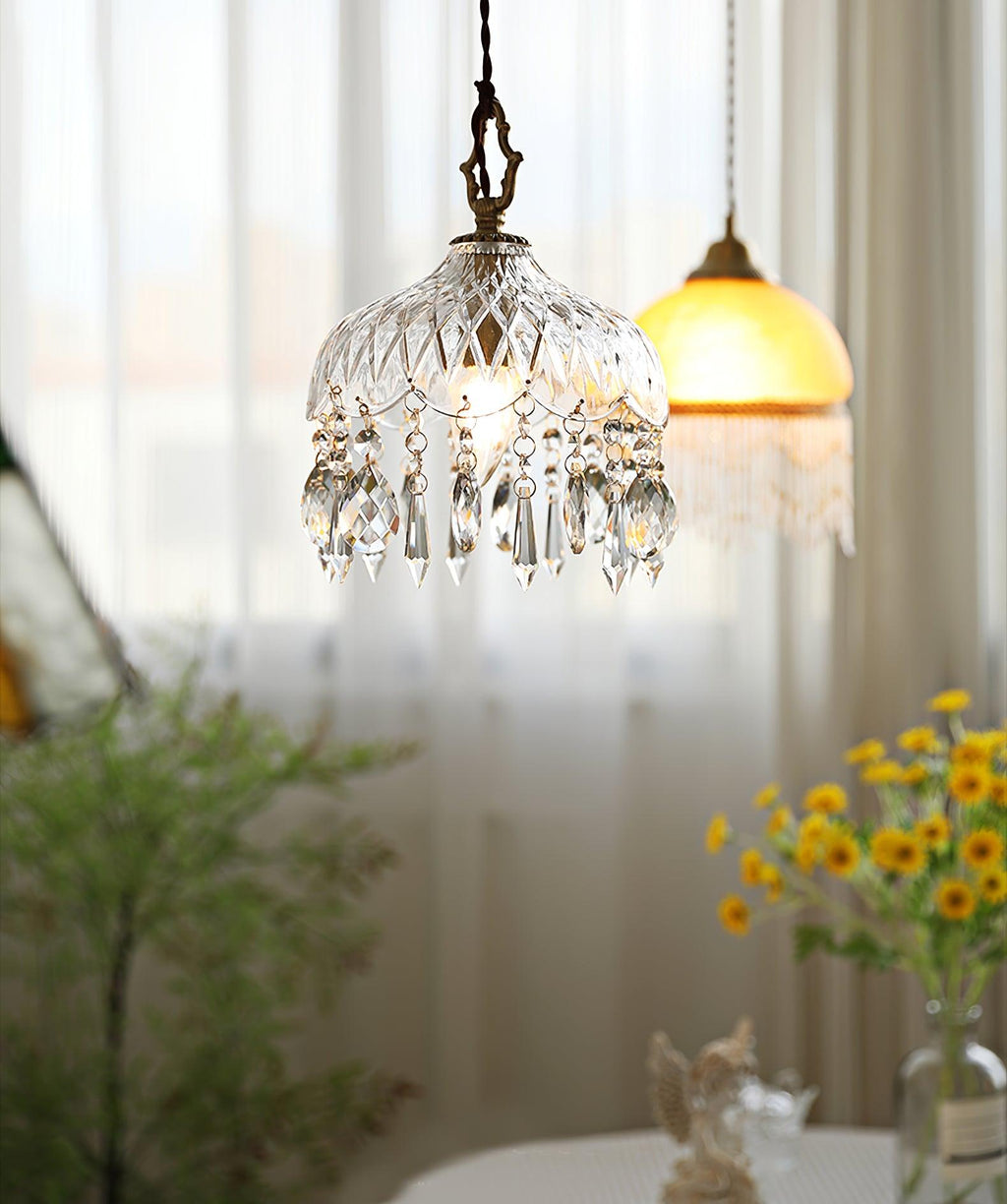 Wisząca lampa sufitowa w kształcie misy