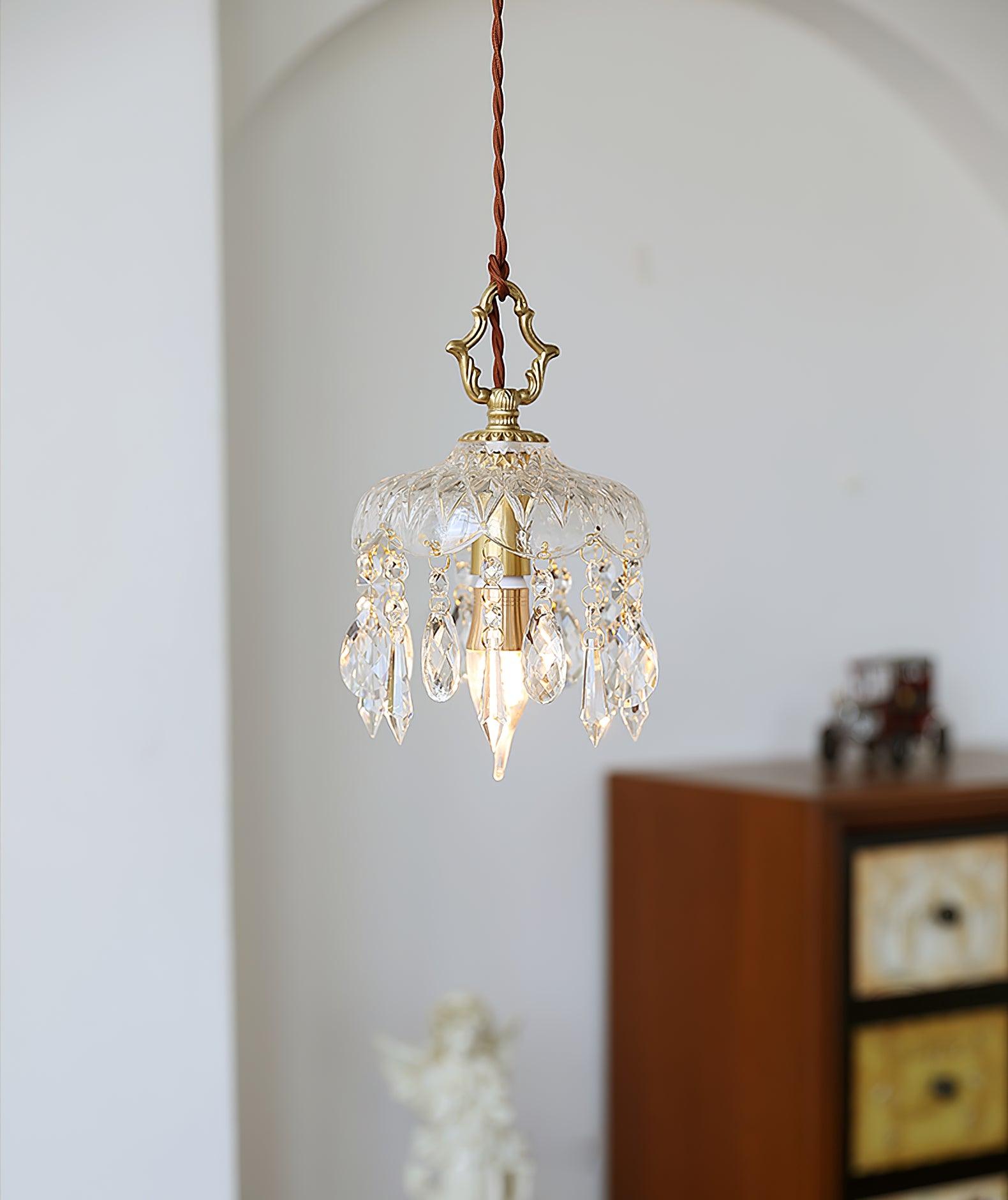 Wisząca lampa sufitowa w kształcie misy