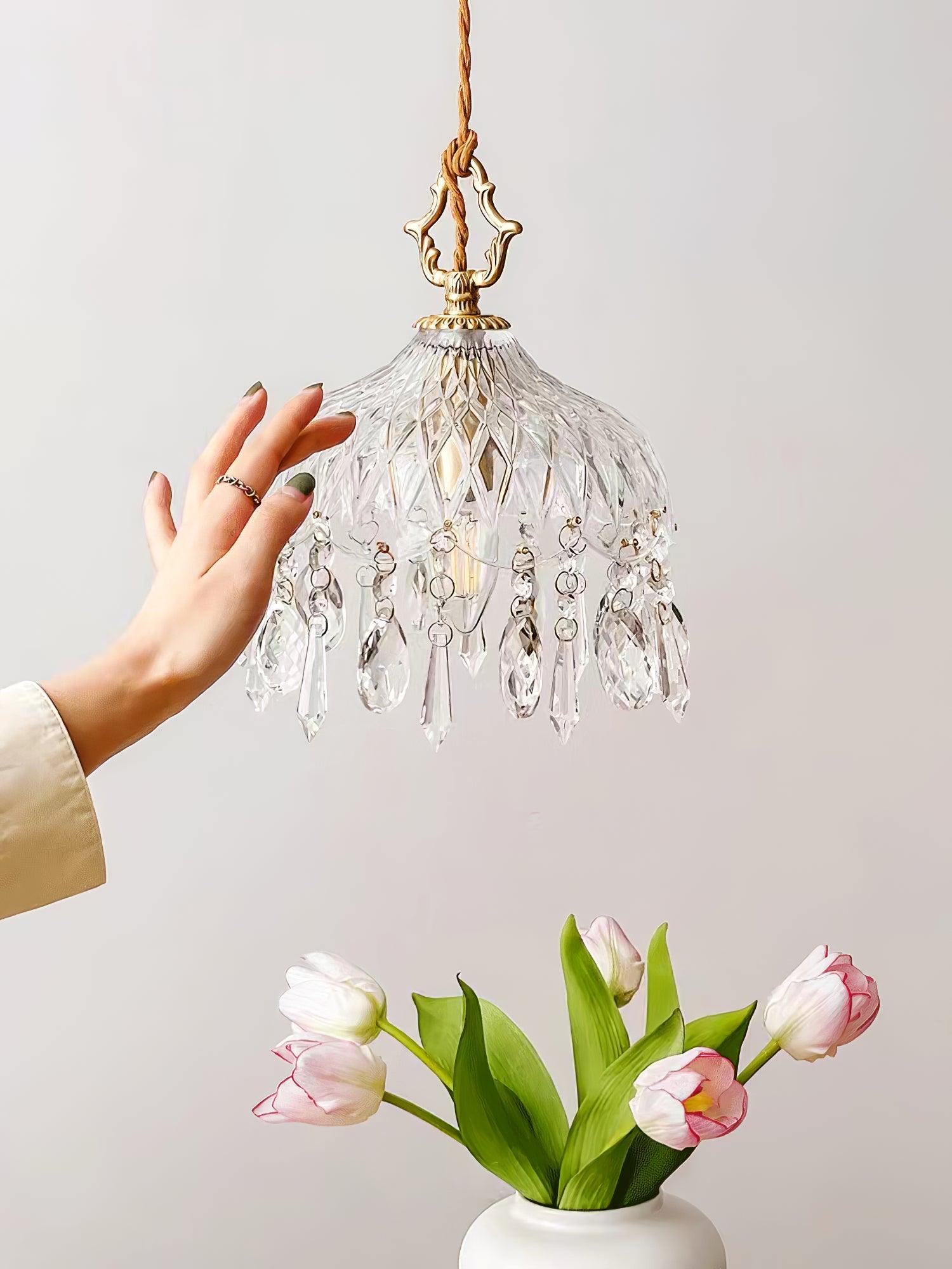 Wisząca lampa sufitowa w kształcie misy