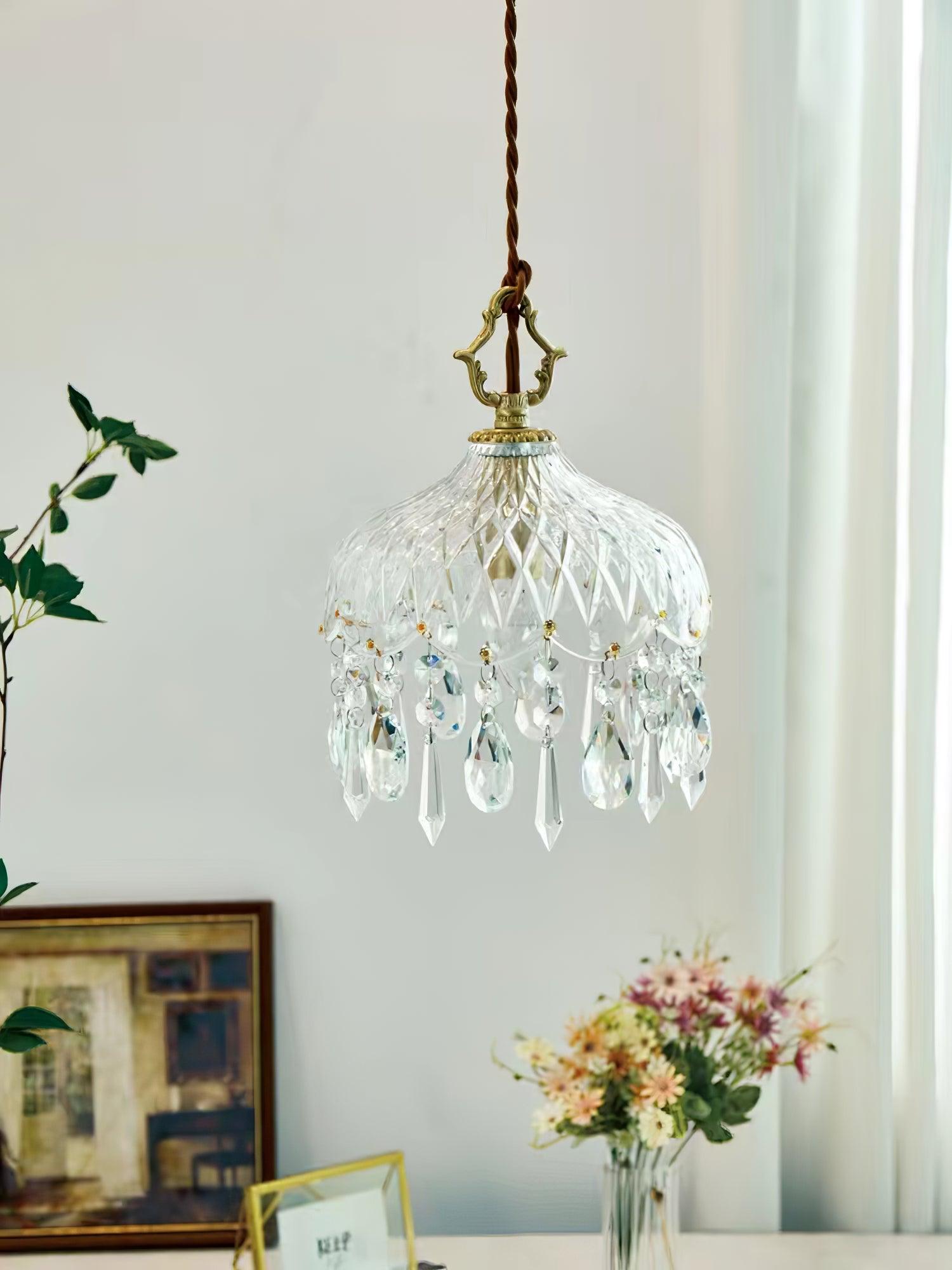 Wisząca lampa sufitowa w kształcie misy