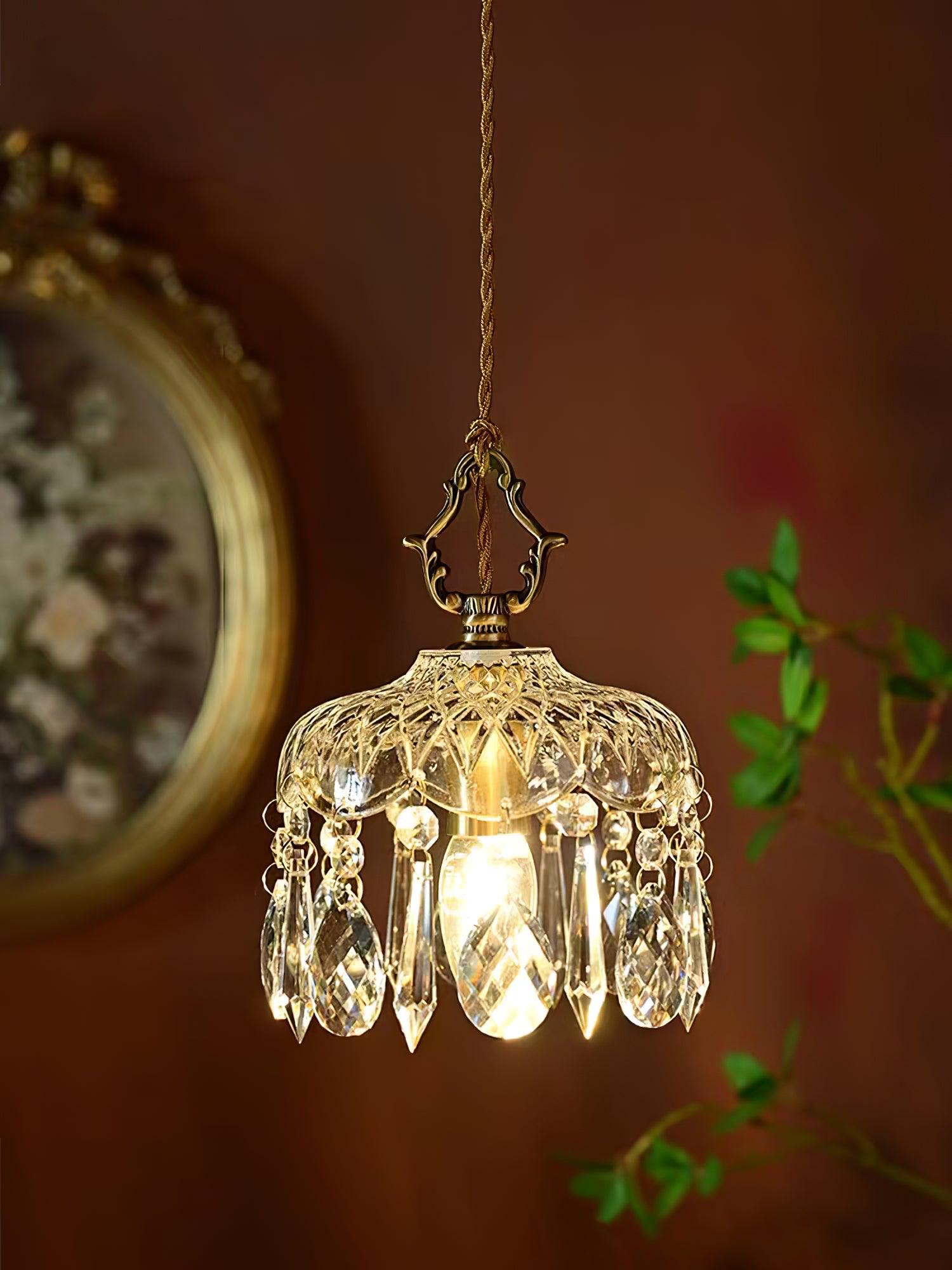 Wisząca lampa sufitowa w kształcie misy