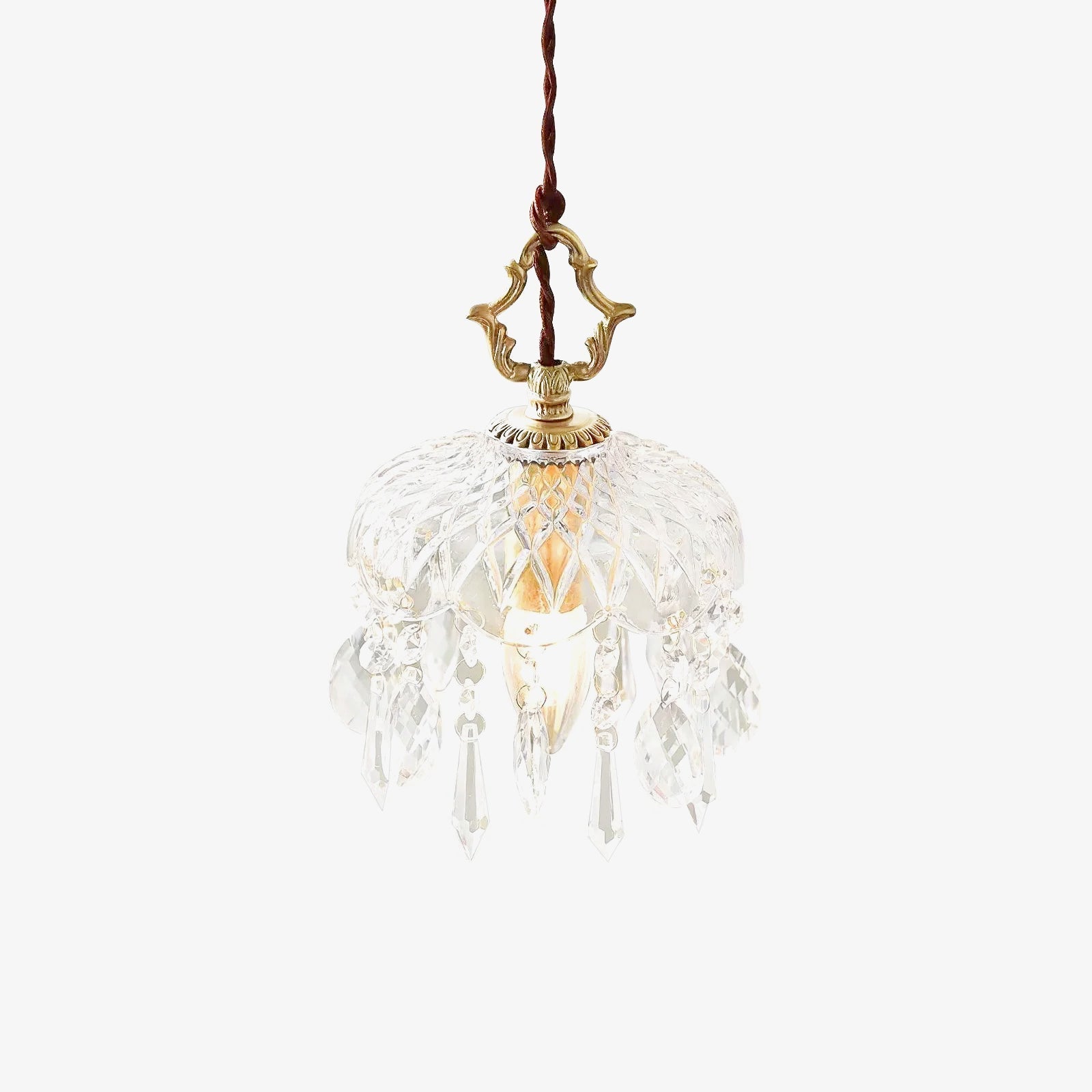 Wisząca lampa sufitowa w kształcie misy