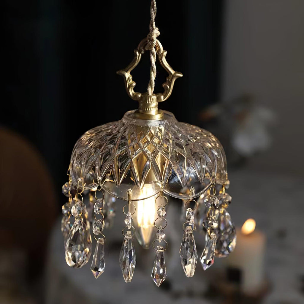 Wisząca lampa sufitowa w kształcie misy