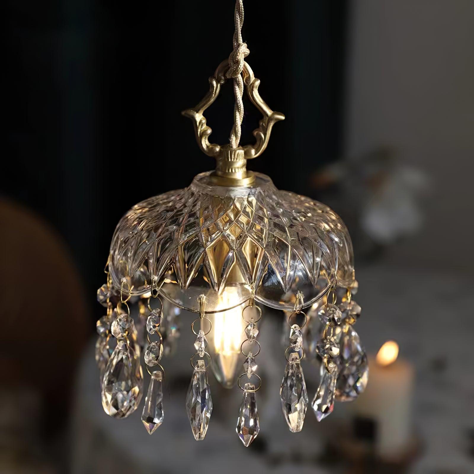 Wisząca lampa sufitowa w kształcie misy