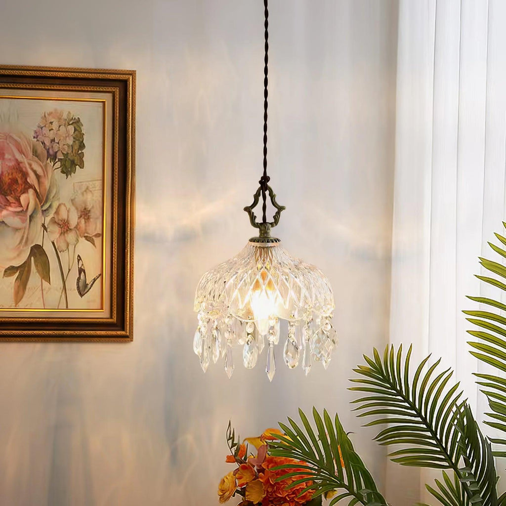Wisząca lampa sufitowa w kształcie misy