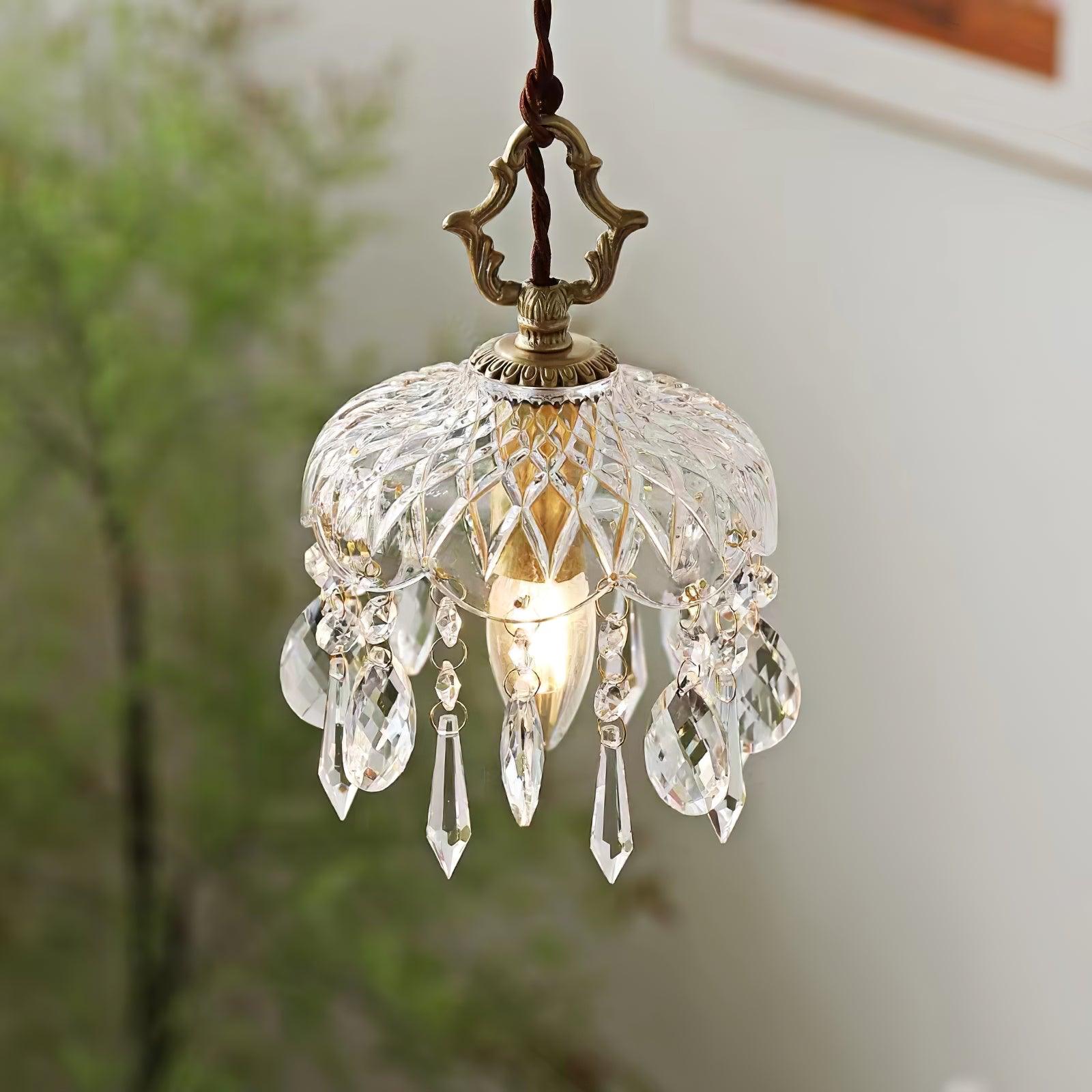 Wisząca lampa sufitowa w kształcie misy