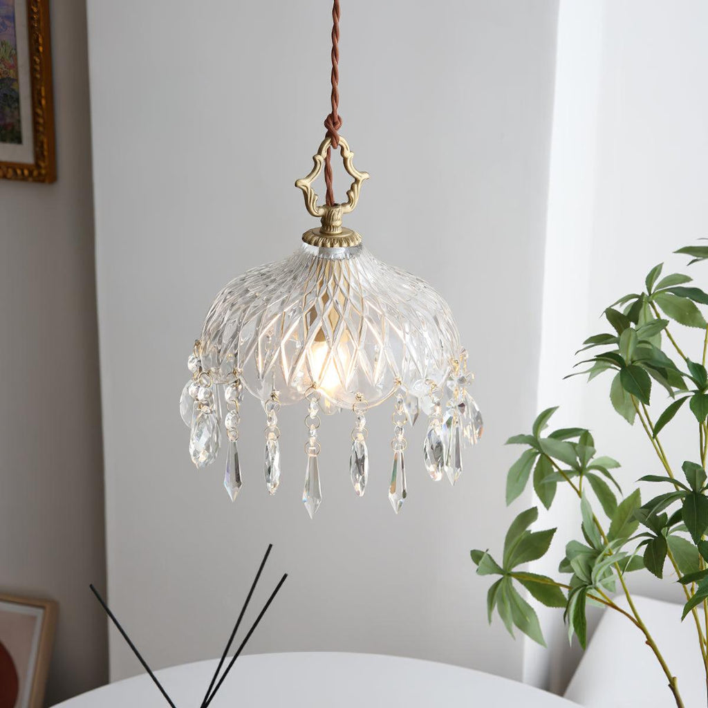 Wisząca lampa sufitowa w kształcie misy