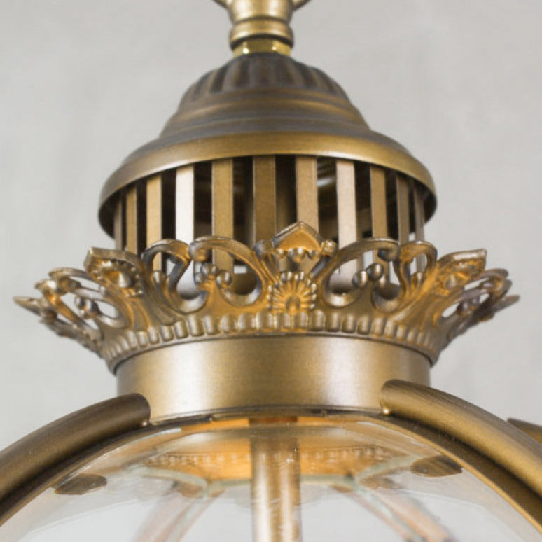 Edward retro-pendel i glas — kugleformet