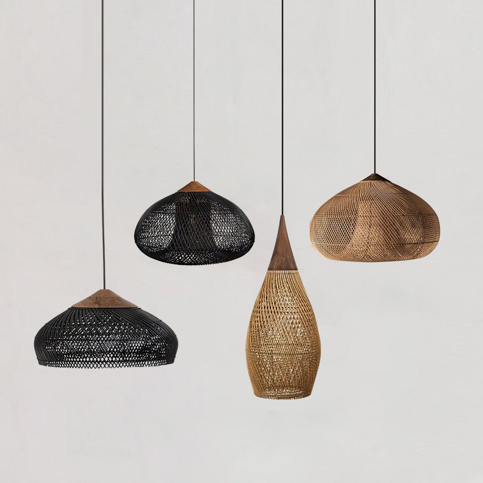 Braided Rattan Pendant Lamp - Vakkerlight