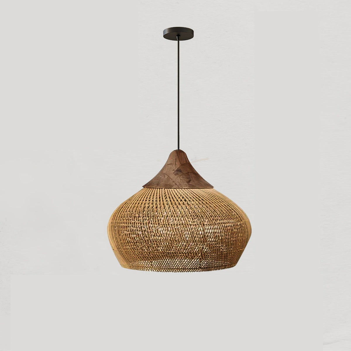 Evelyn Braided Rattan Livingroom Pendant Lamp - Neutralighting