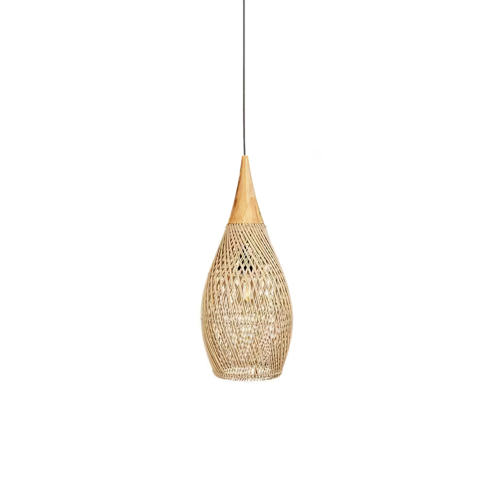 Braided Rattan Pendant Lamp - Vakkerlight