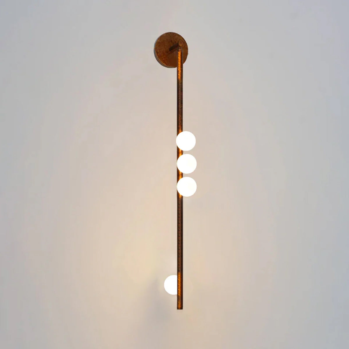 Brass Glass Tube Wall Lamp - Vakkerlight
