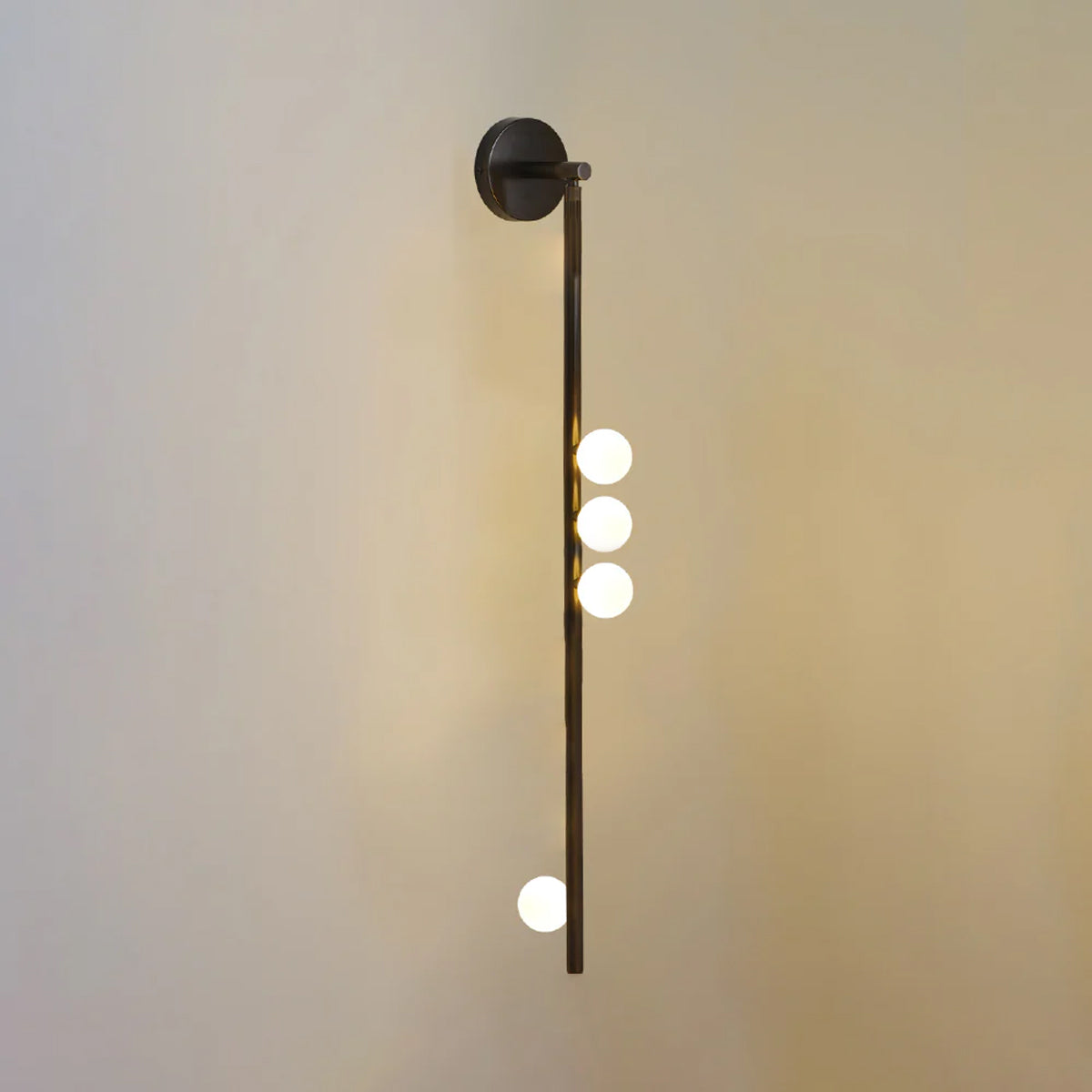 Brass Glass Tube Wall Lamp - Vakkerlight