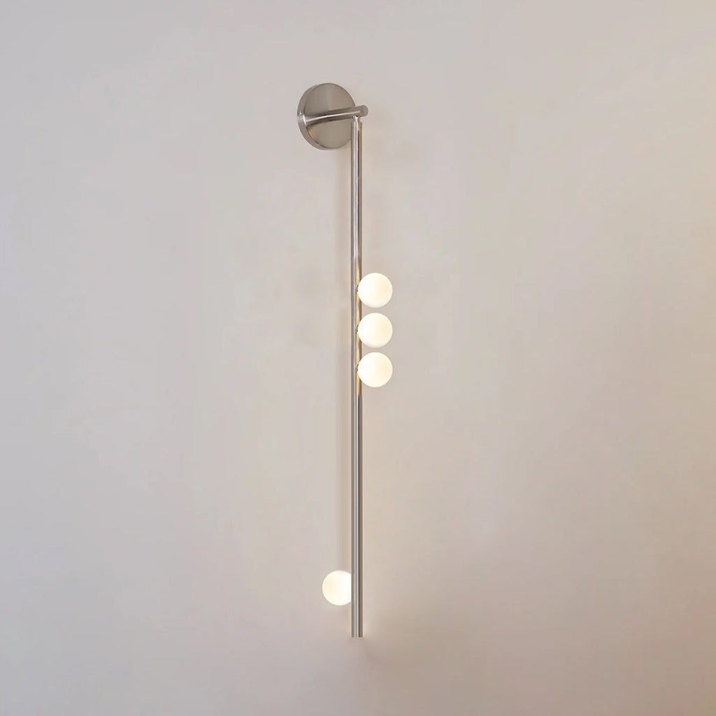 Brass Glass Tube Wall Lamp - Vakkerlight
