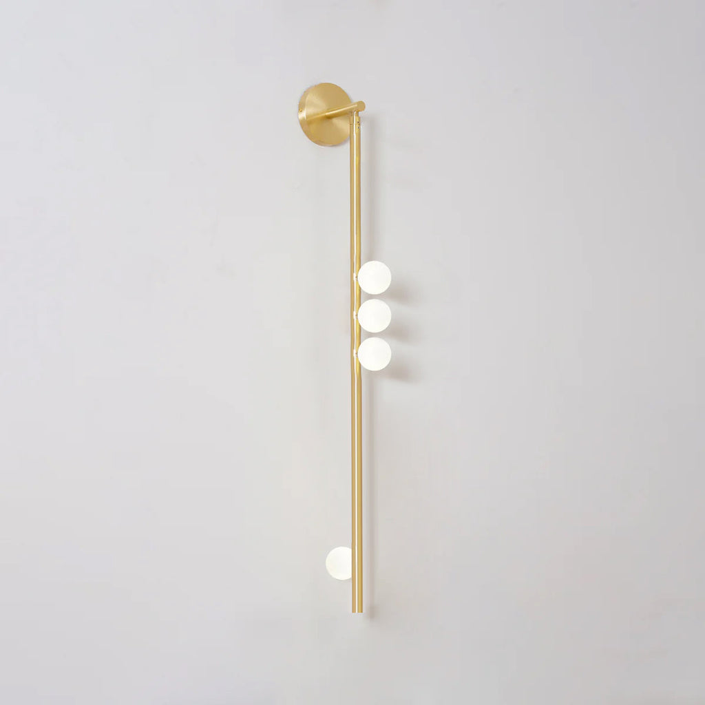 Brass Glass Tube Wall Lamp - Vakkerlight