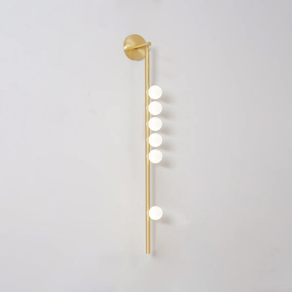 Brass Glass Tube Wall Lamp - Vakkerlight