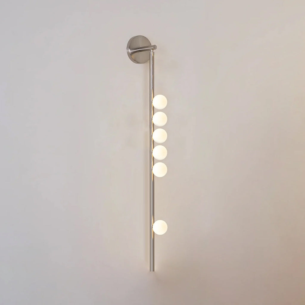Brass Glass Tube Wall Lamp - Vakkerlight