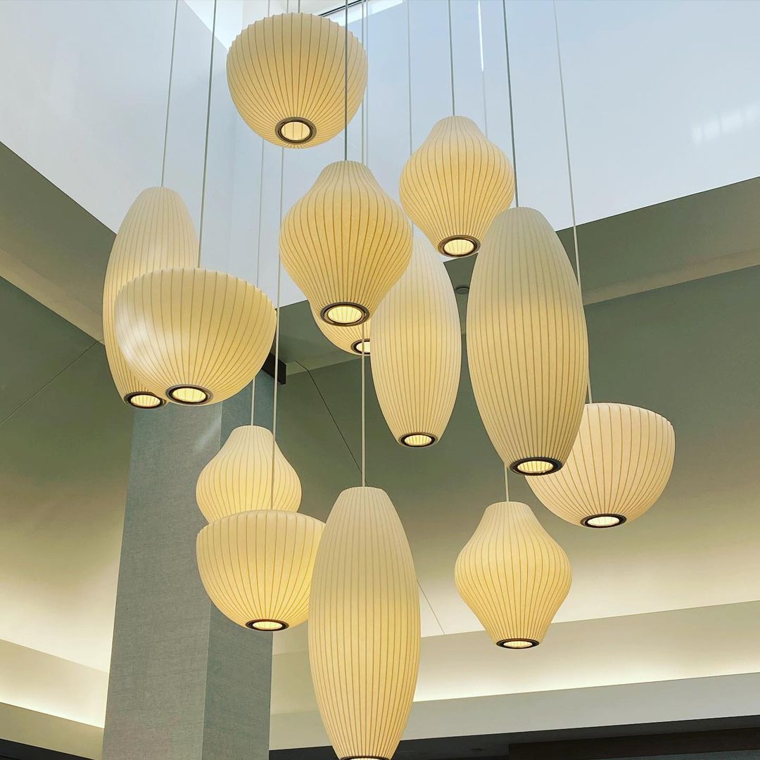 Crisscross Geometric Frame Bubble Pendant Light