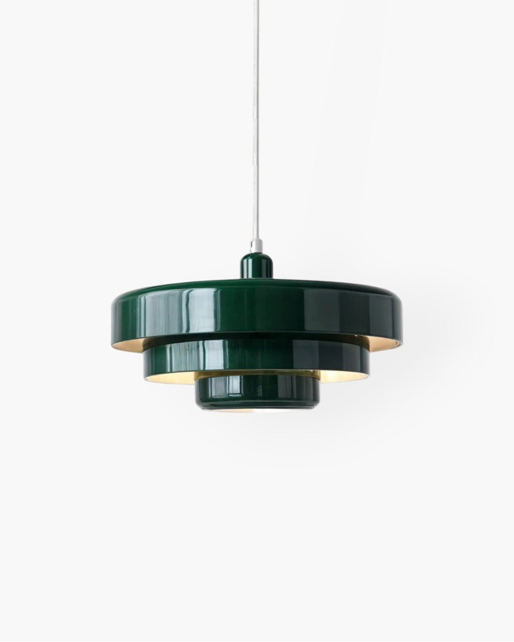 Lampa wisząca LumaCascade ze stopniowanym kloszem z żelaza i aluminium