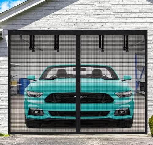 Zanzariera magnetica BreezeGuard Vision per garage, per aria fresca e comfort senza insetti