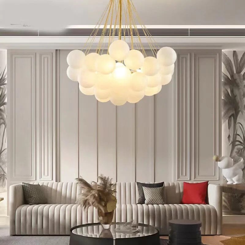 Lunera Frosted Globe Chandelier | Orntli