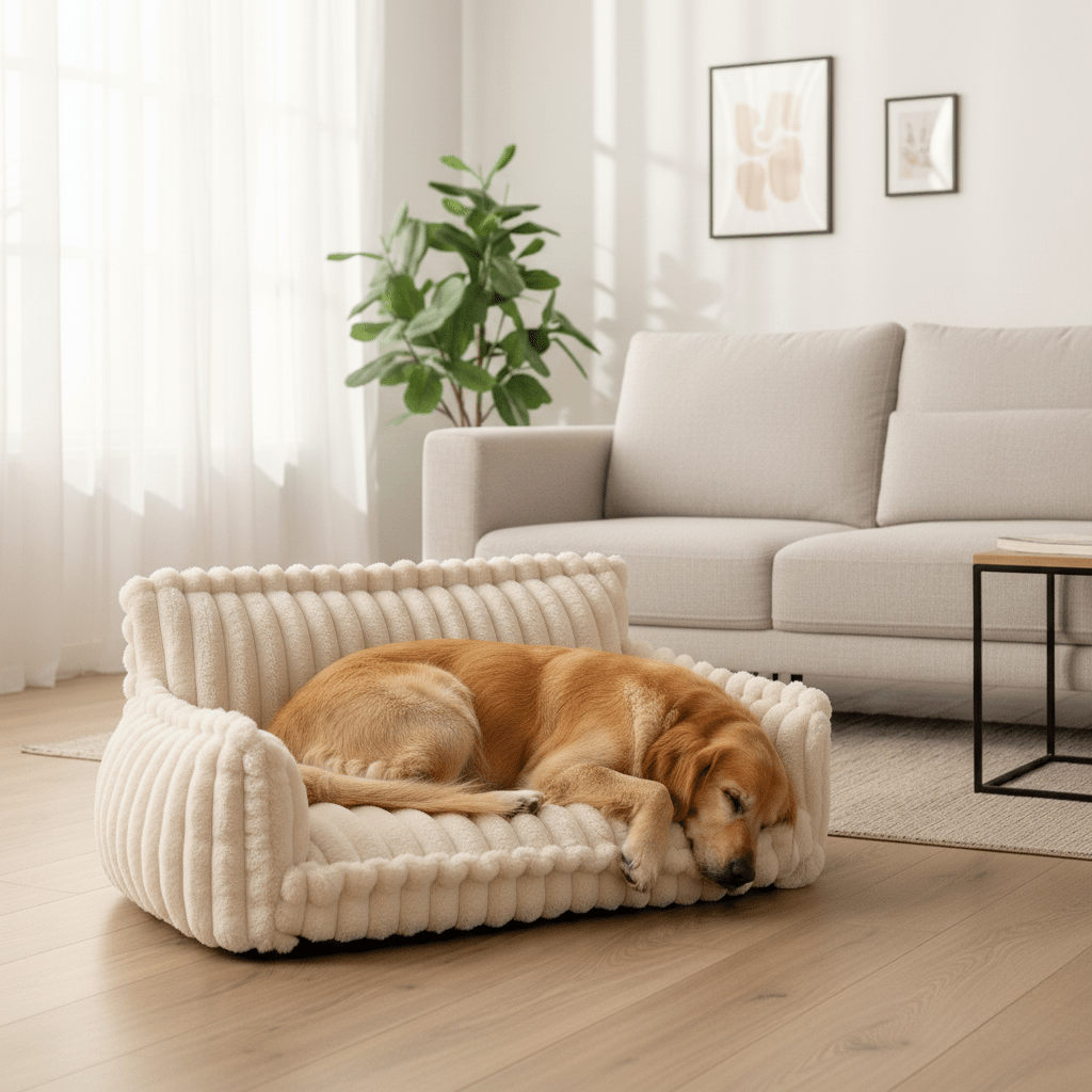 Pawswell orthopädisches Hundesofabett aus Memory-Schaum zur Entlastung der Gelenke
