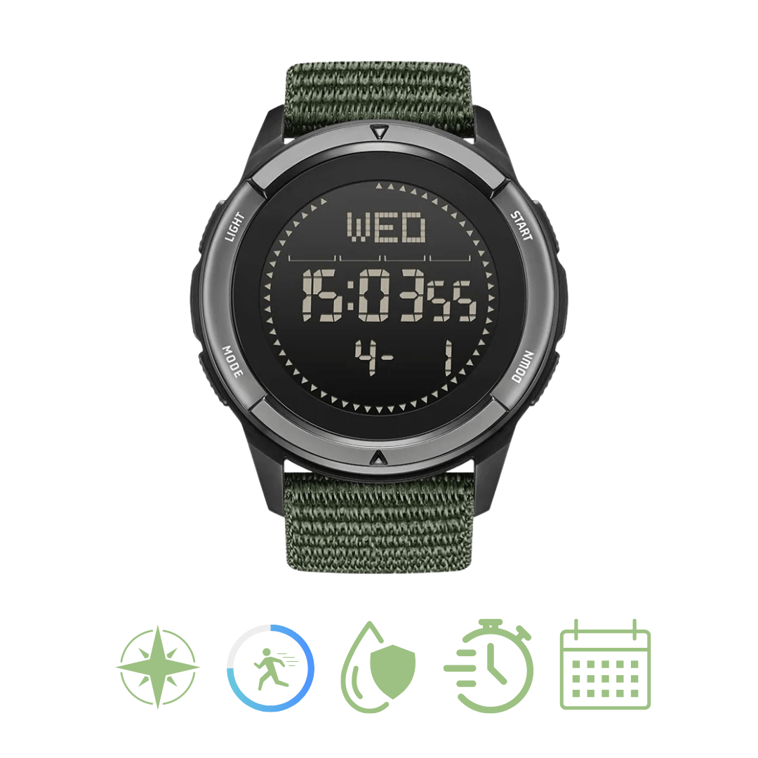 Sportovní hodinky TrailPulse Carbon pro dobrodruhy, lehké a nárazuvzdorné