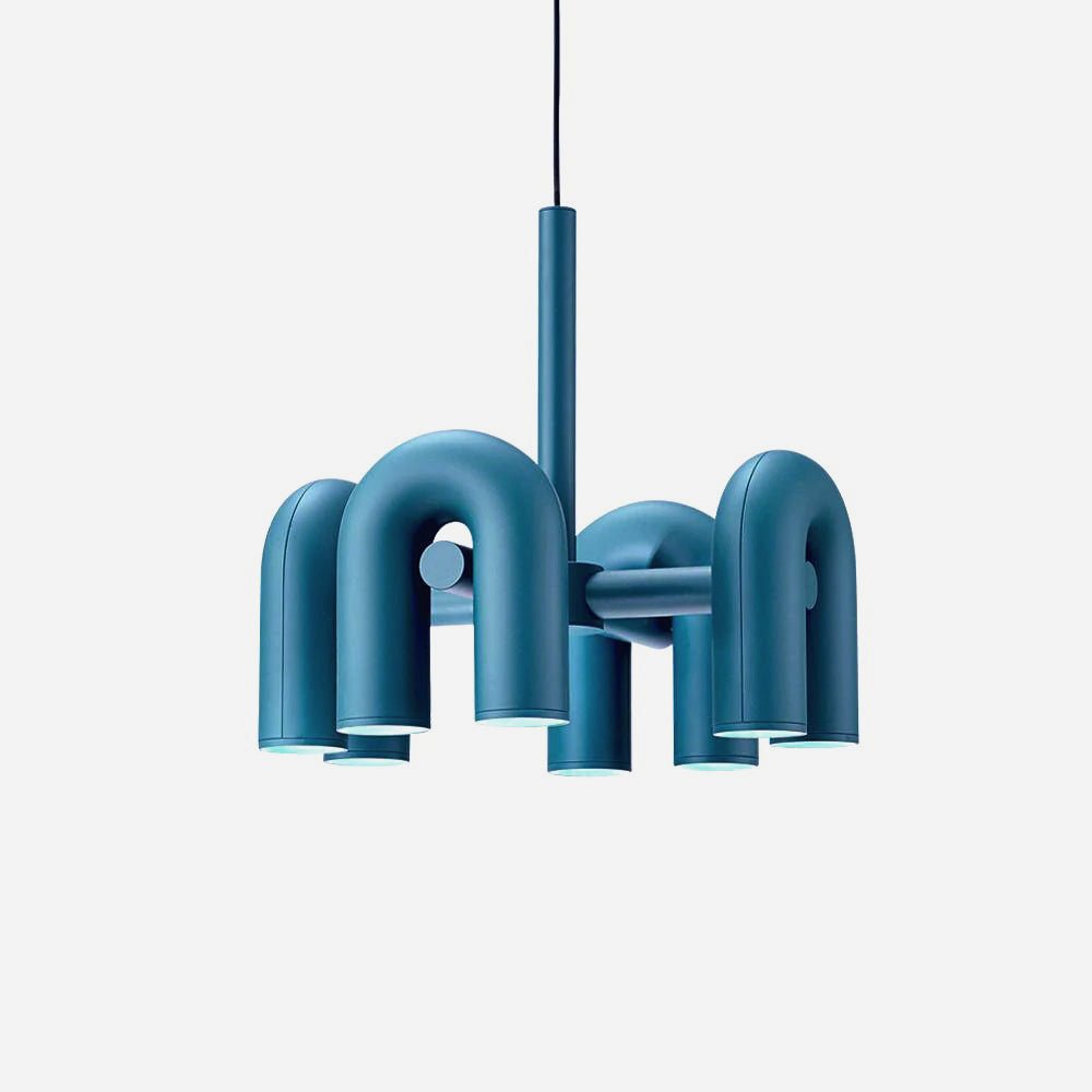 Lampadario Lustra Cirkus a forma di U — 4 luci, diam. 60 x H 37cm