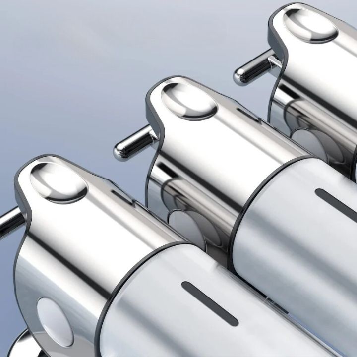 Nástěnný dávkovač mýdla s moderním designem z nerezové oceli