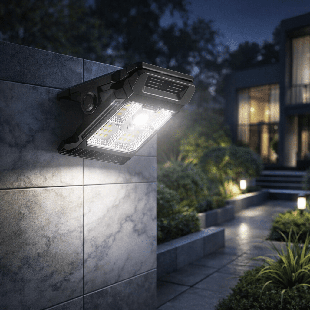 Jasné solární světlo Bright Clip do exteriéru, přenosné, s automatickým zapnutím pro táborníky